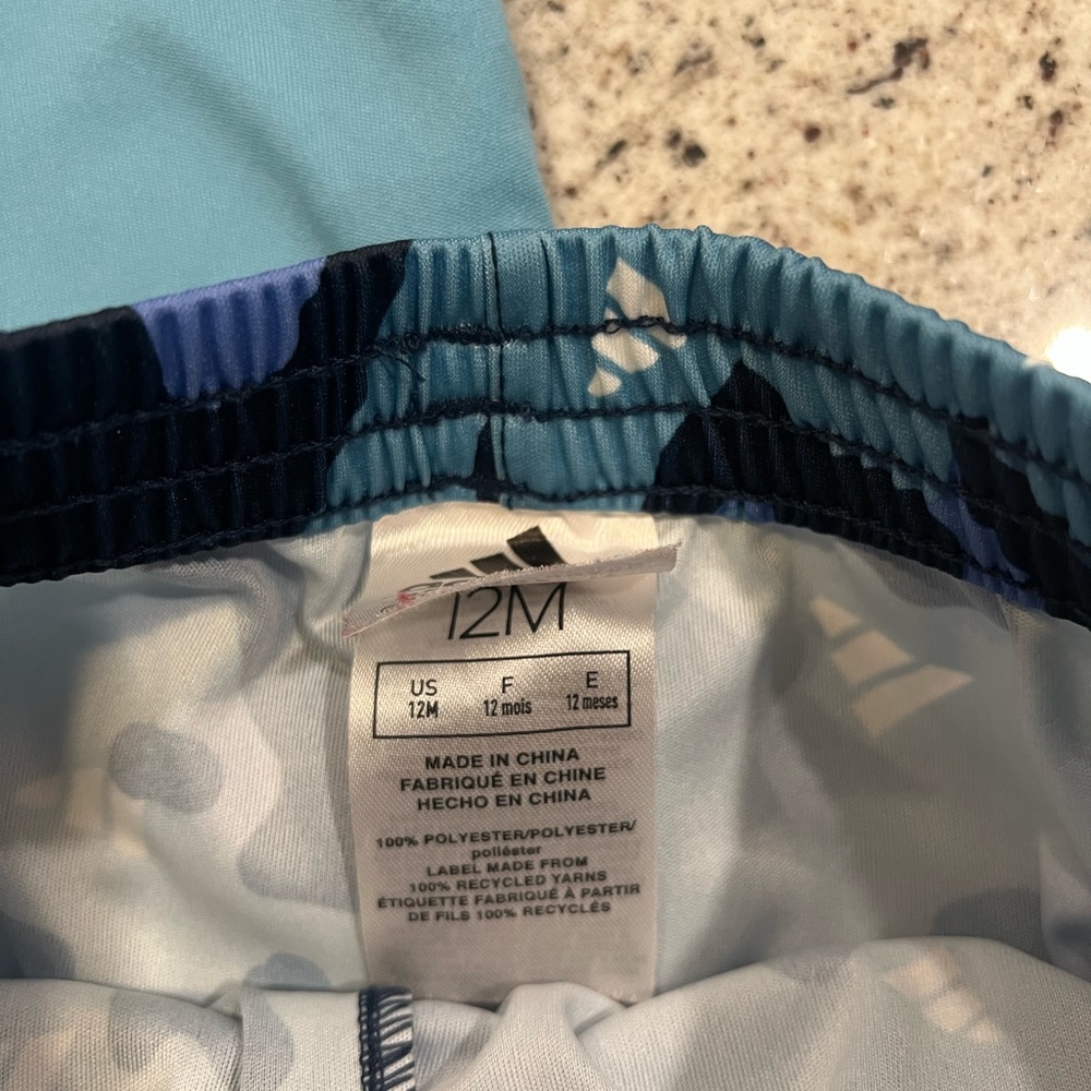 Adidas Kids Blue Camo Outfit 12 Months - Picture 3 of 5